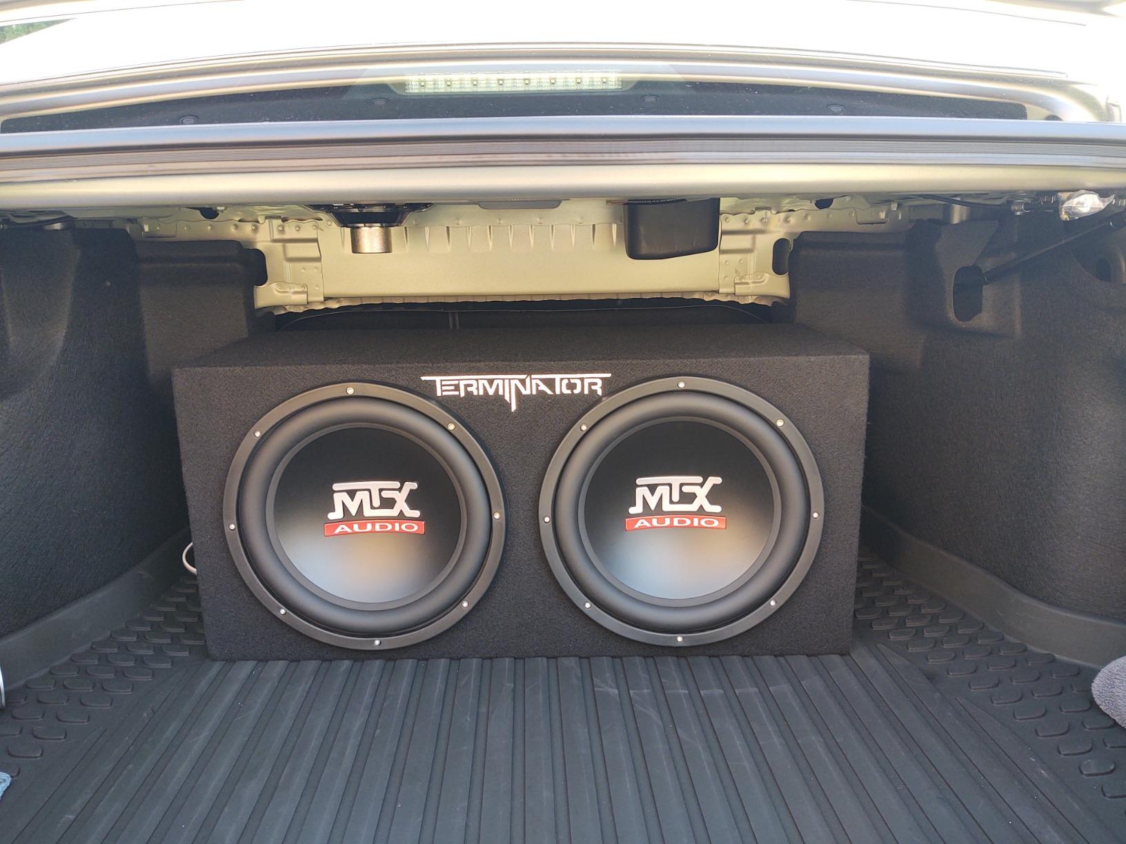 MTX subwoofer installation in Toyota Camry