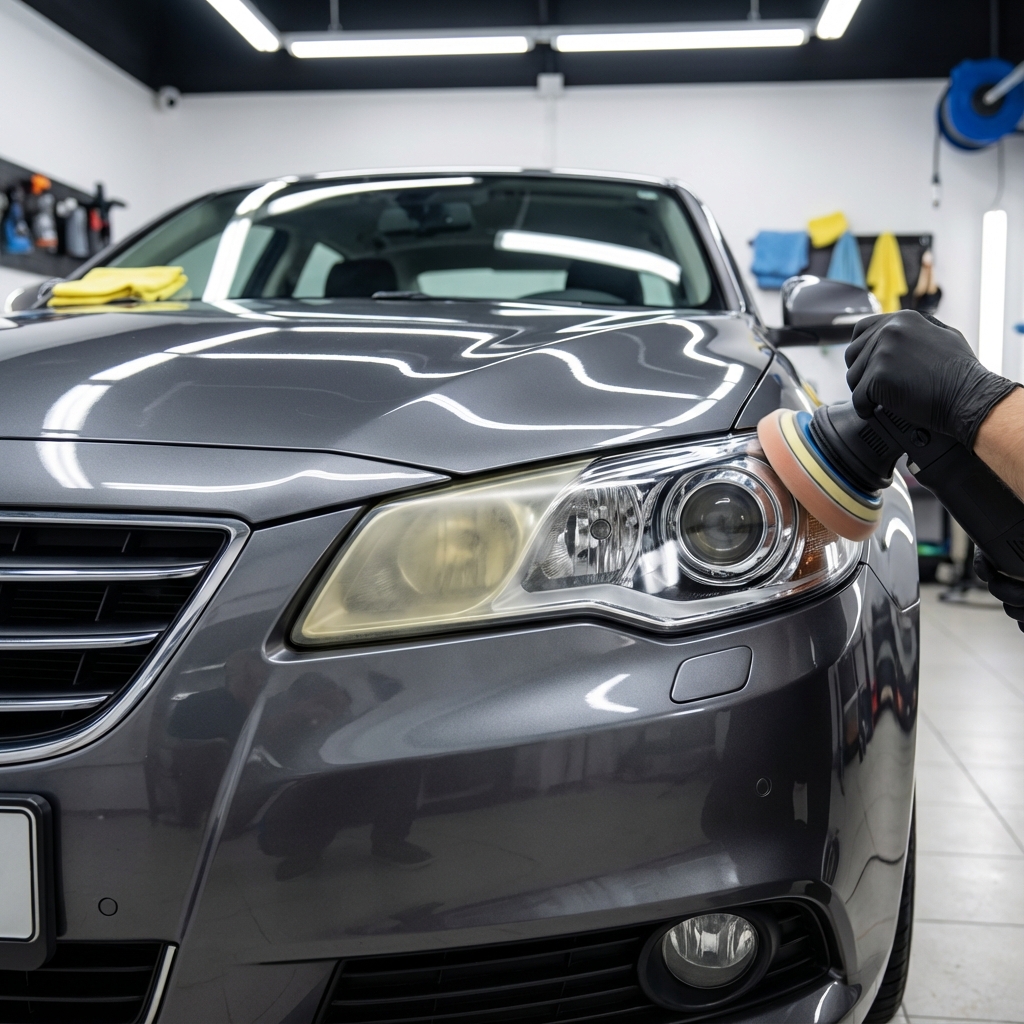Headlight Restoration service at Blackout Window Tinting Gilroy