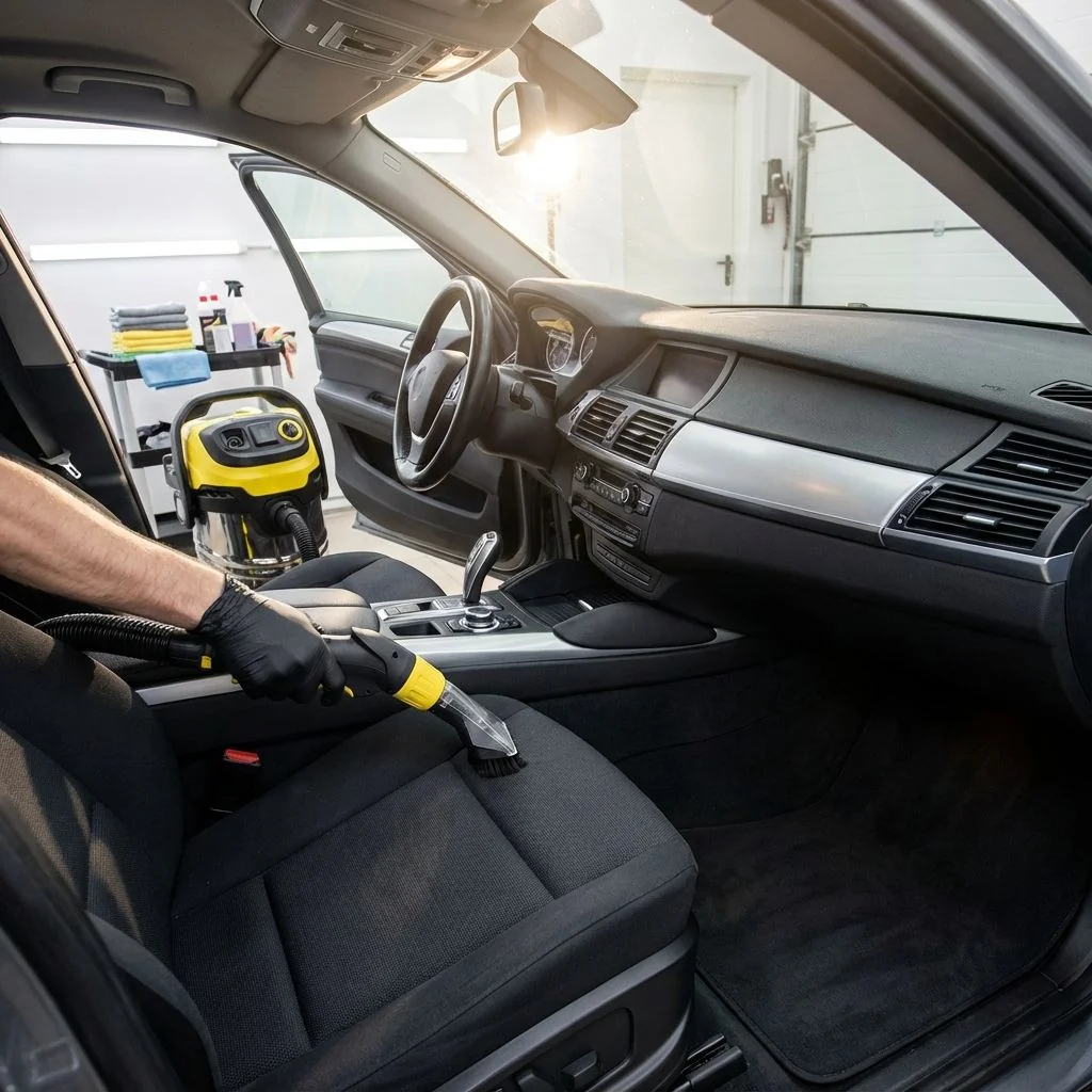 Leather interior care and conditioning service