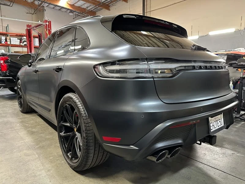 Tesla Model Y with graphene ceramic coating at Blackout Window Tinting Gilroy