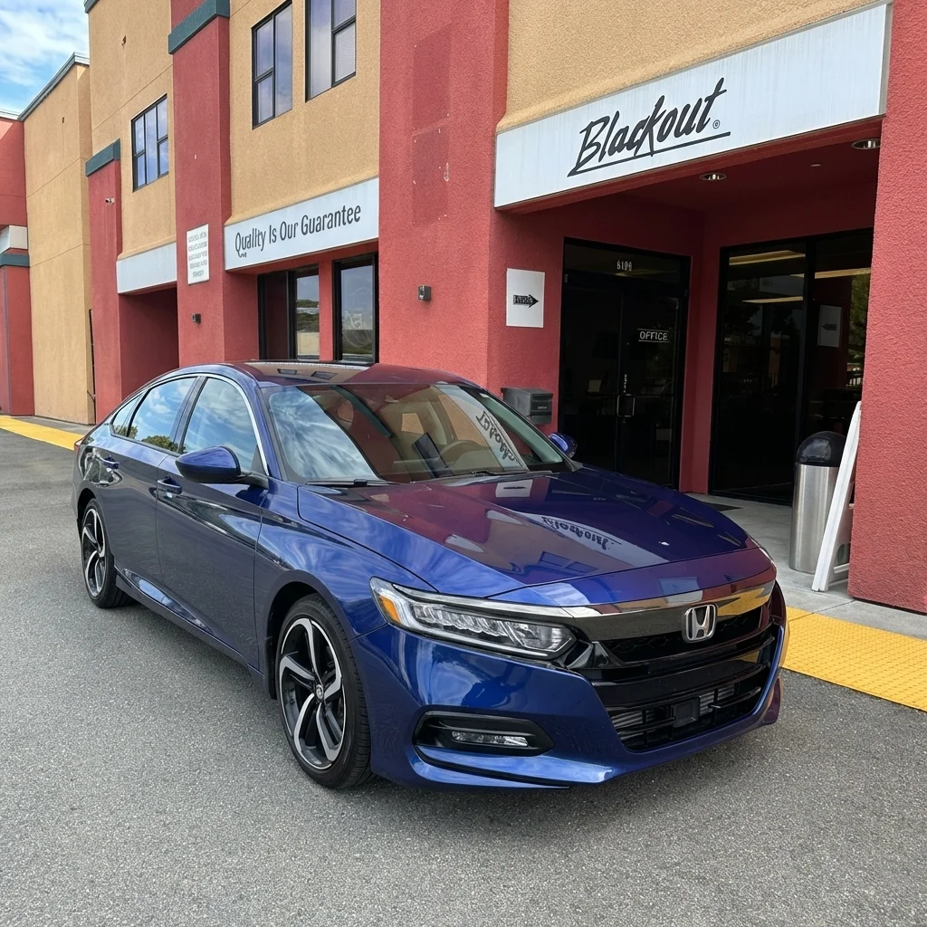 Honda Accord window tinting at Blackout Gilroy