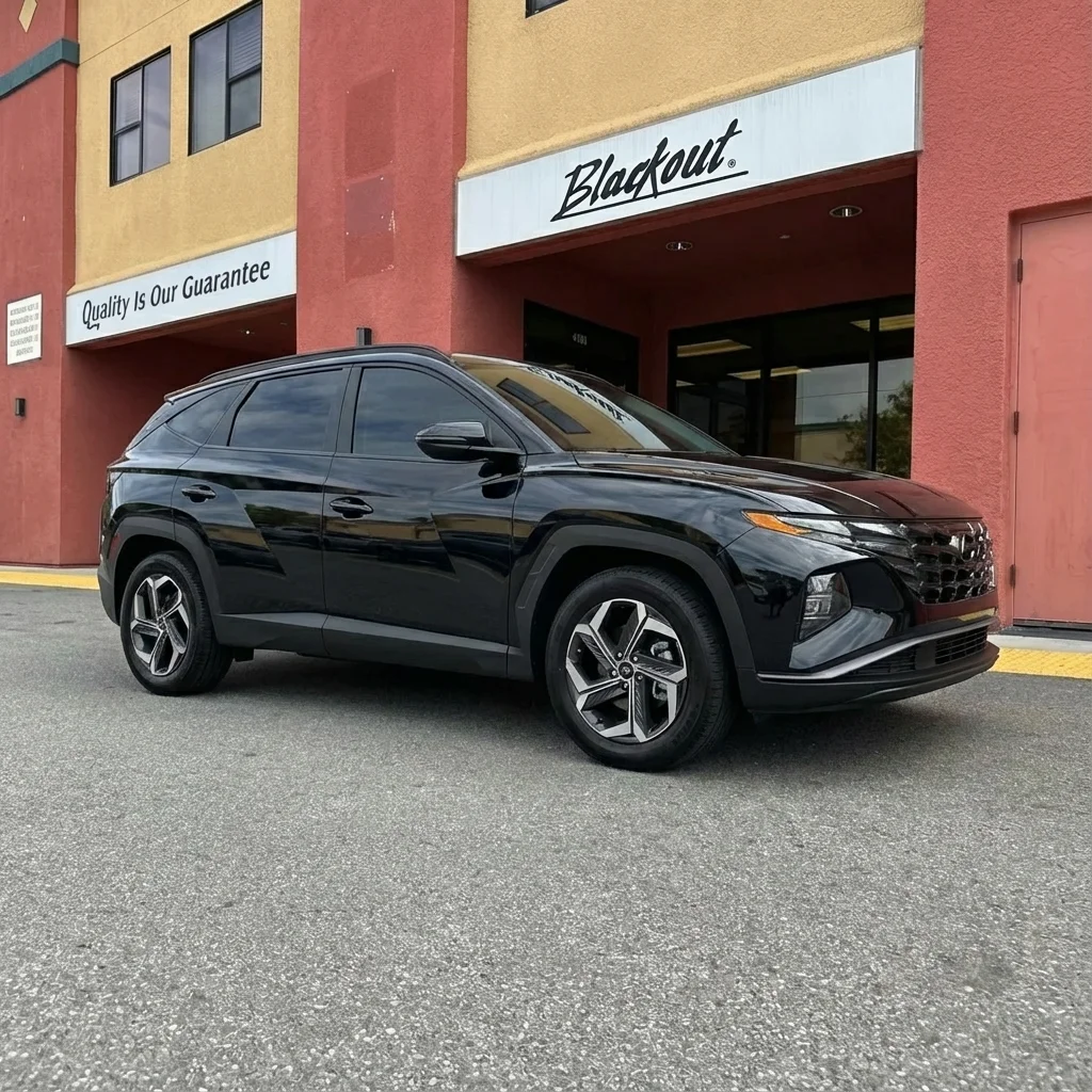 Hyundai Tucson protection at Blackout Window Tinting