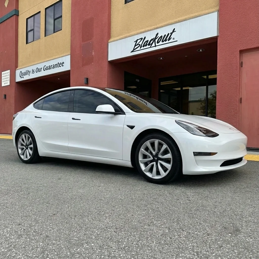 Tesla Model 3 protection at Blackout Window Tinting